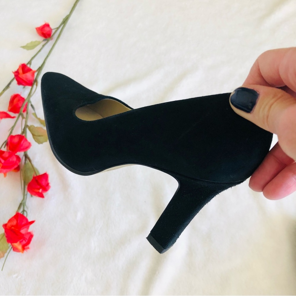 Nine West | Square heels suede leather shoes
